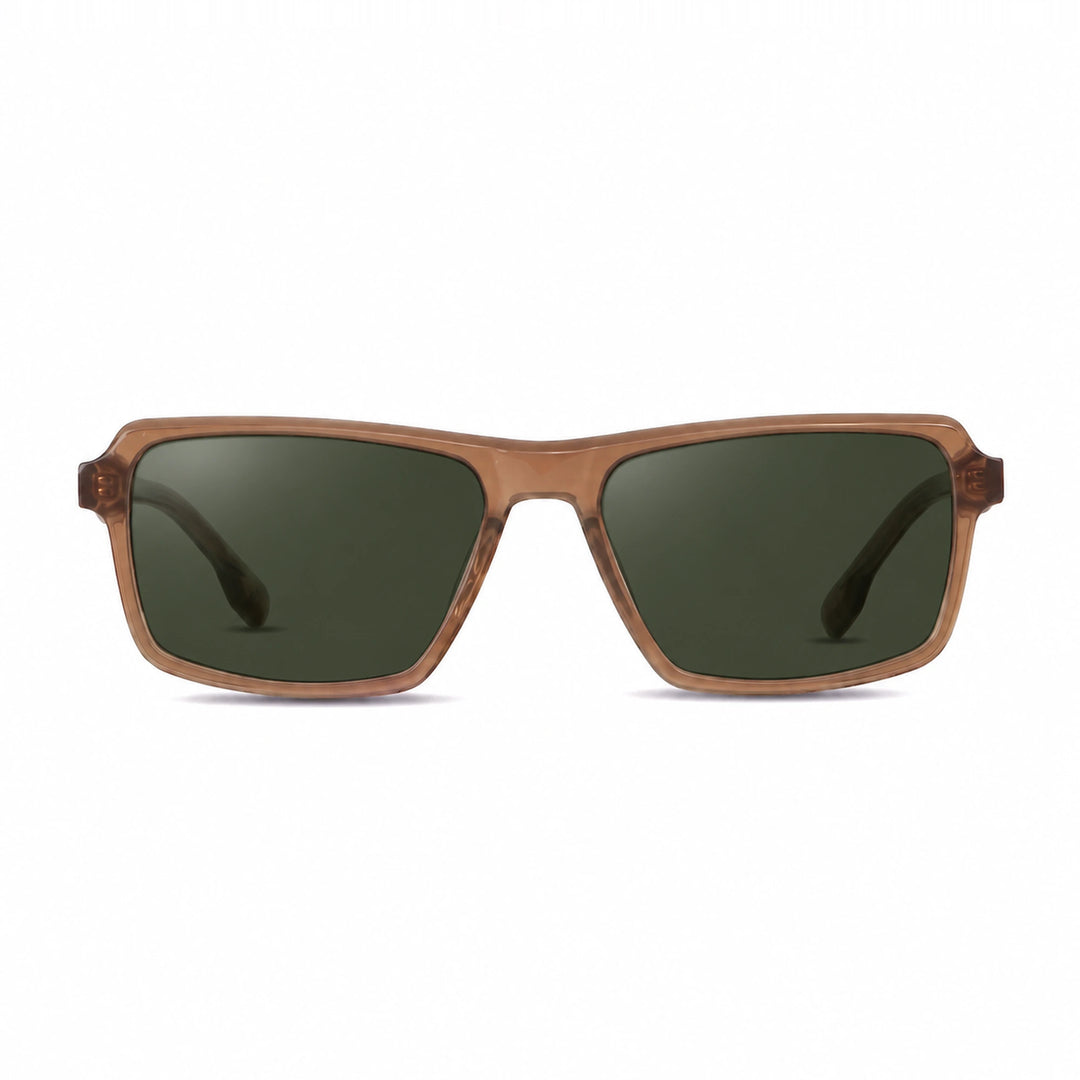Lentes de sol Fiore 1038 Brown cristal G15 polarizado vista frontal unisex #color_g15 #foto_frontal