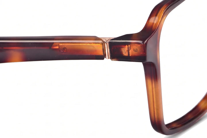 Anteojos Fiore 1039 en tortoiseshell – temple logo detail