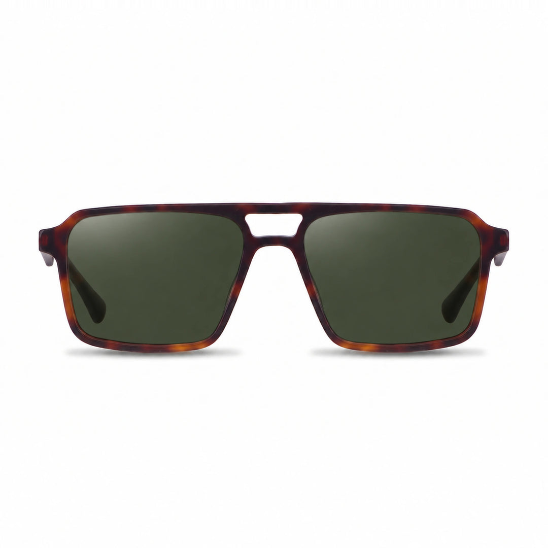 Lentes de sol Fiore 1039 Carey cristal G15 polarizado vista frontal unisex #color_g15 #foto_frontal
