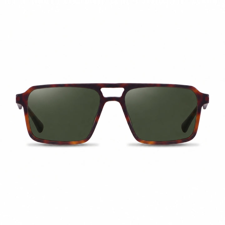 Lentes de sol Fiore 1039 Carey cristal G15 polarizado vista frontal unisex #color_g15 #foto_frontal