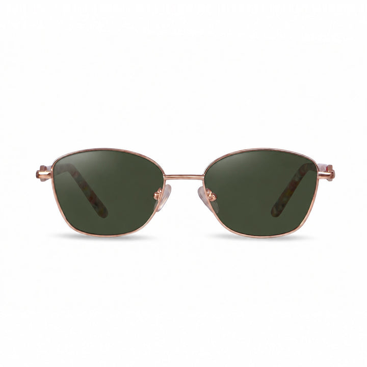 Lentes de sol Fiore 2208 Dorado cristal G15 polarizado vista frontal mujer #color_g15 #foto_frontal
