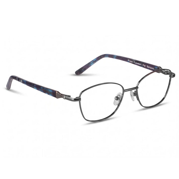 Anteojos Fiore 2208 en gunmetal azul – vista en tres cuartos
