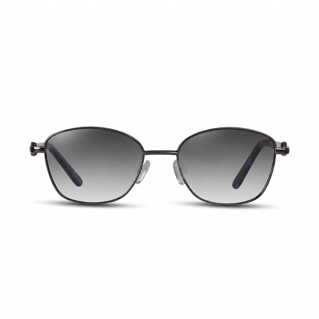 Lentes de sol Fiore 2208 Gris cristal Gradiente Gris polarizado vista frontal mujer #color_gradiente-gris #foto_frontal