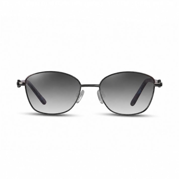 Lentes de sol Fiore 2208 Gris cristal Gradiente Gris polarizado vista frontal mujer #color_gradiente-gris #foto_frontal