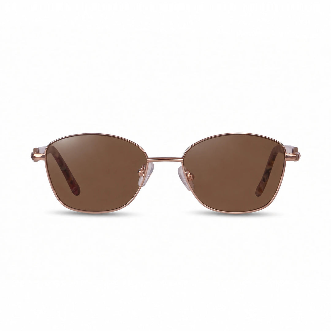 Lentes de sol Fiore 2208 Carey cristal Cafe polarizado vista frontal mujer #color_cafe #foto_frontal