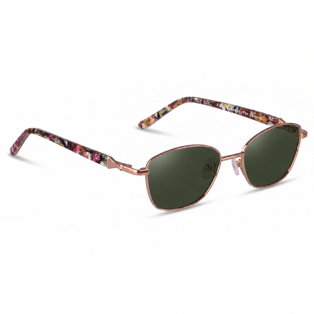 Lentes de sol Fiore 2208 Carey cristal G15 polarizado vista tres cuartos mujer #color_g15