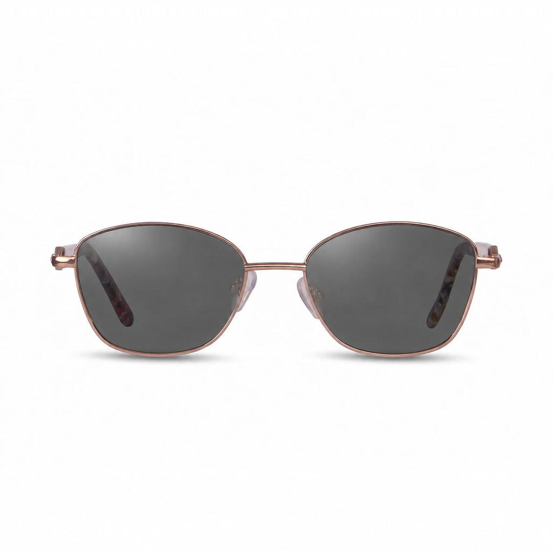 Lentes de sol Fiore 2208 Carey cristal Negro polarizado vista frontal mujer #color_negro #foto_frontal