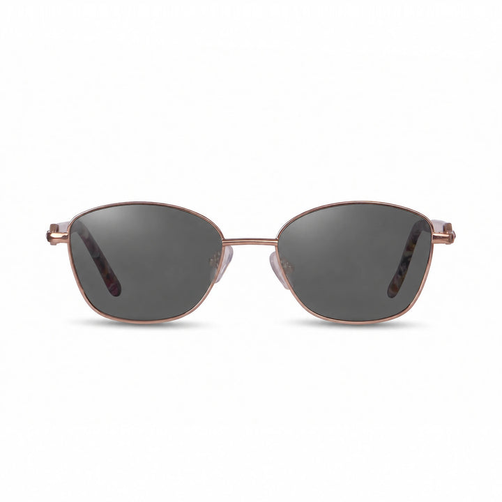 Lentes de sol Fiore 2208 Carey cristal Negro polarizado vista frontal mujer #color_negro #foto_frontal