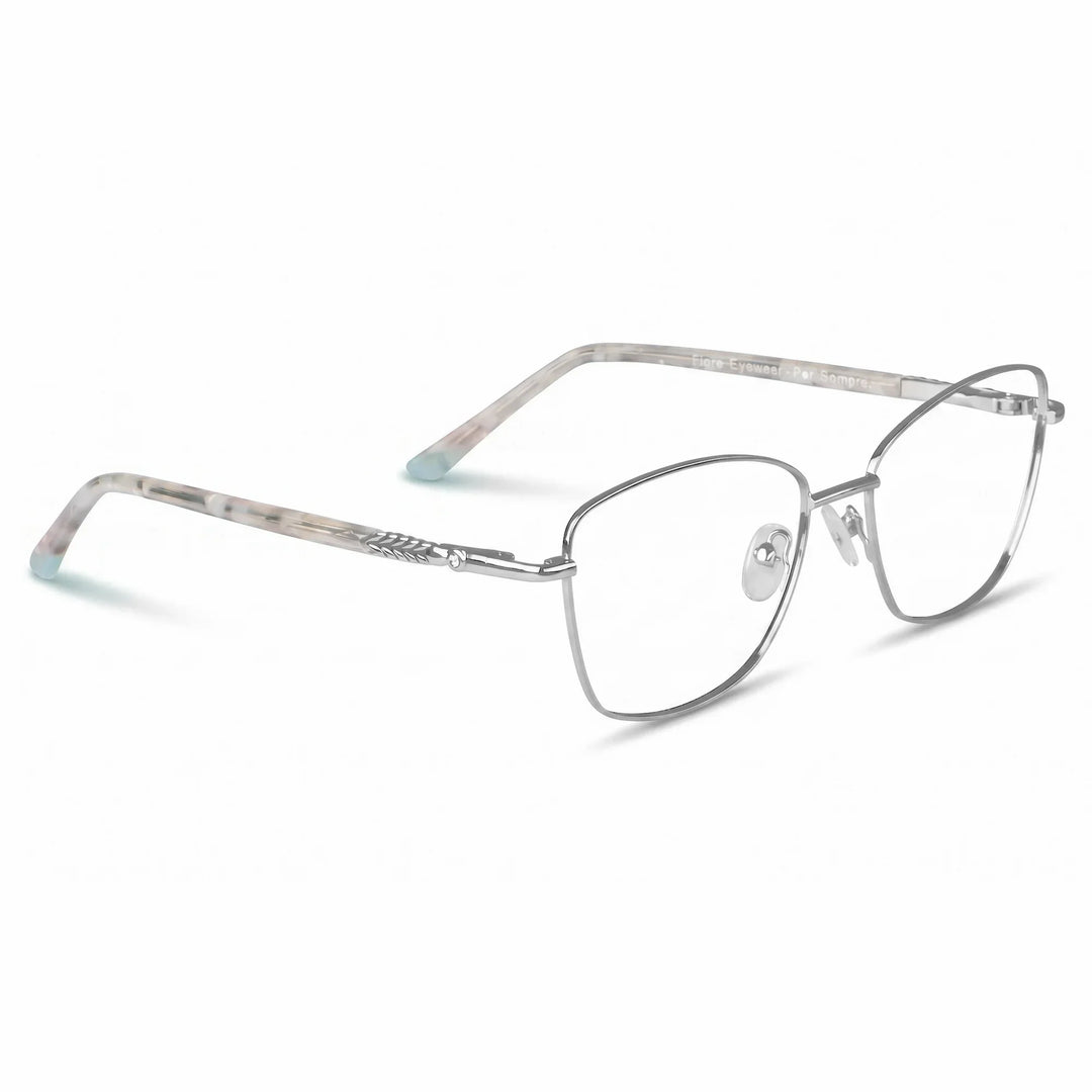 Anteojos Fiore 2210 en silver black – vista en tres cuartos