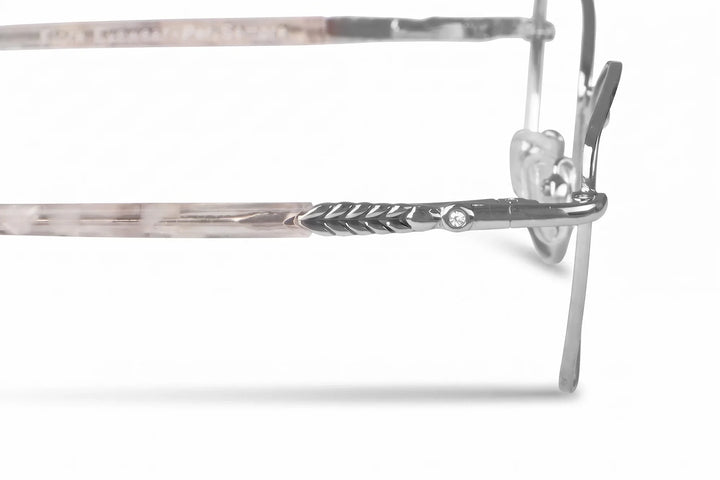 Anteojos Fiore 2210 en silver black – close-up detail