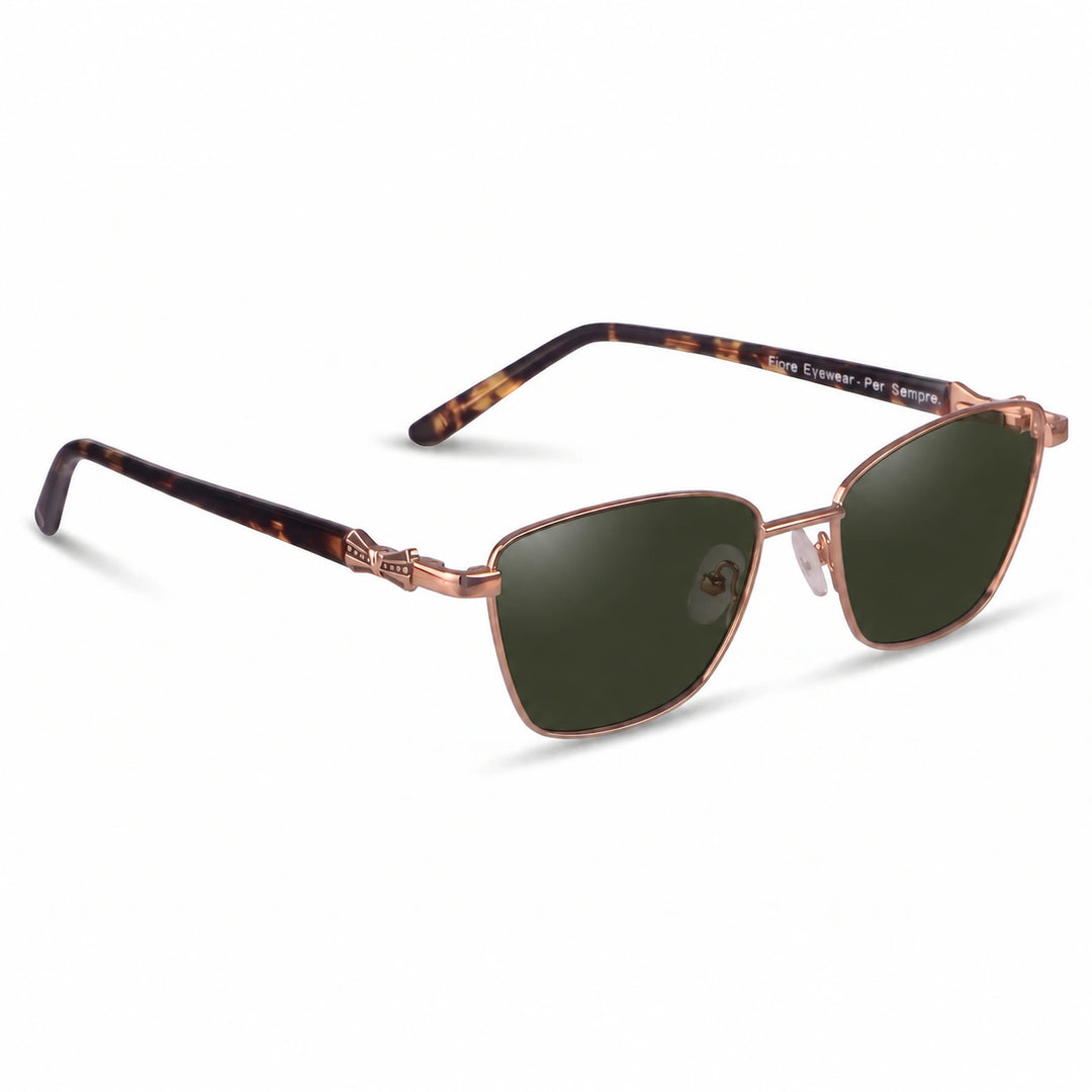 Lentes de sol Fiore 22115 Brown cristal G15 polarizado vista tres cuartos mujer #color_g15