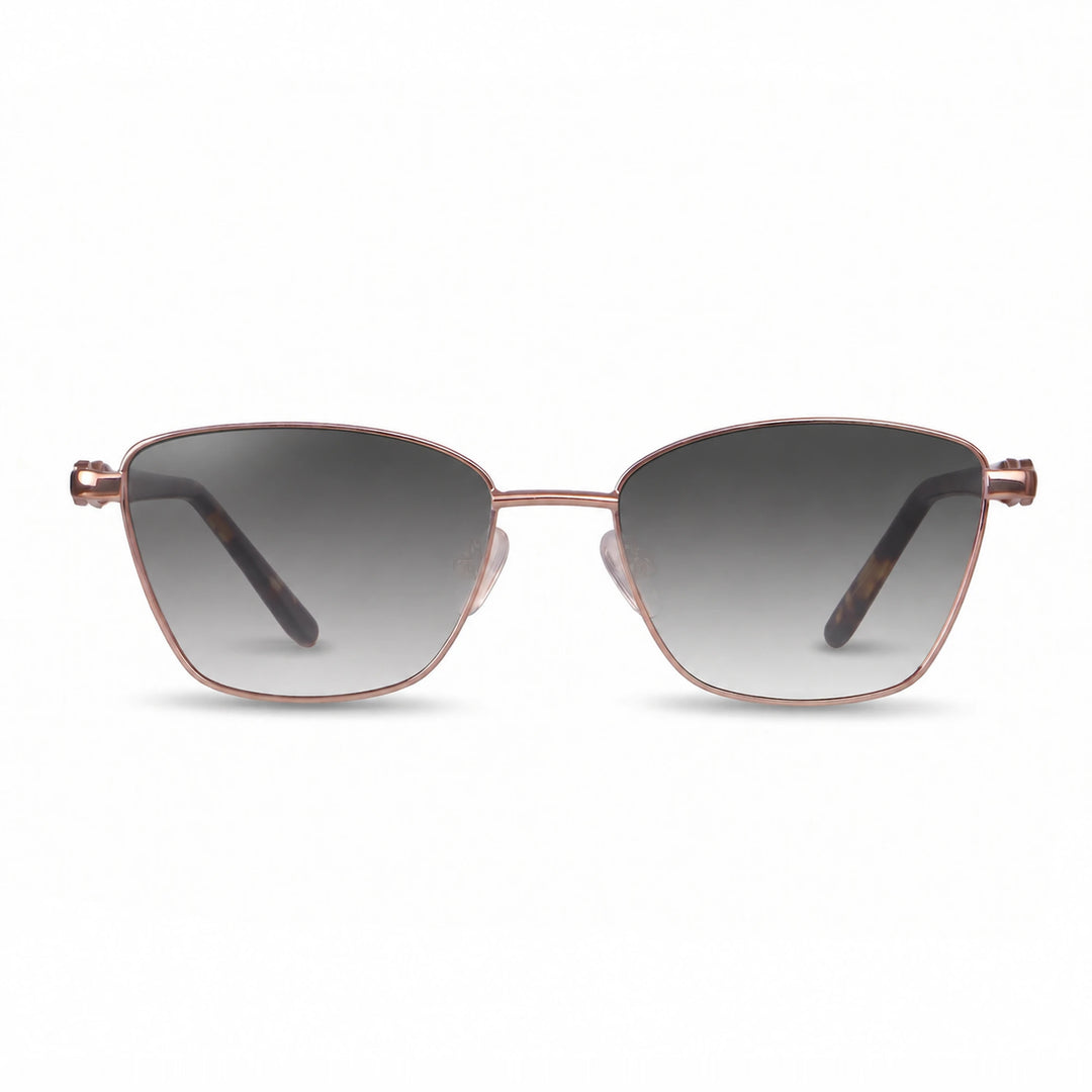 Lentes de sol Fiore 22115 Brown cristal Gradiente Gris polarizado vista frontal mujer #color_gradiente-gris #foto_frontal
