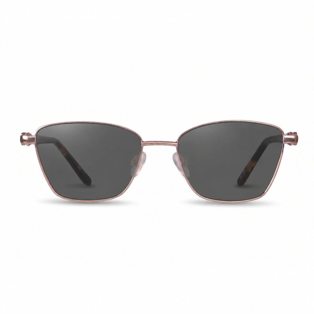 Lentes de sol Fiore 22115 Brown cristal Negro polarizado vista frontal mujer #color_negro #foto_frontal