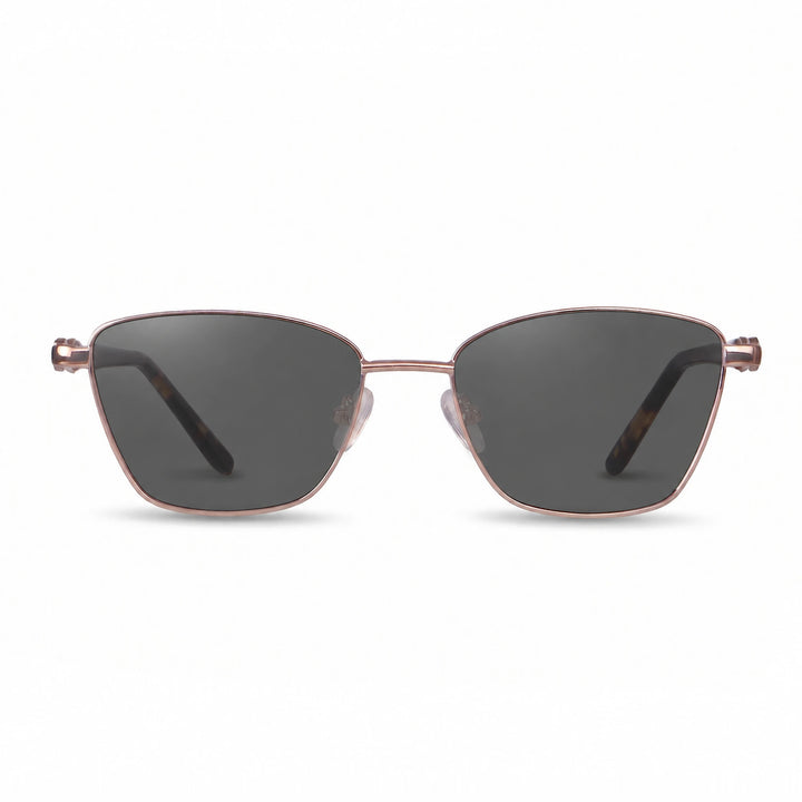 Lentes de sol Fiore 22115 Brown cristal Negro polarizado vista frontal mujer #color_negro #foto_frontal