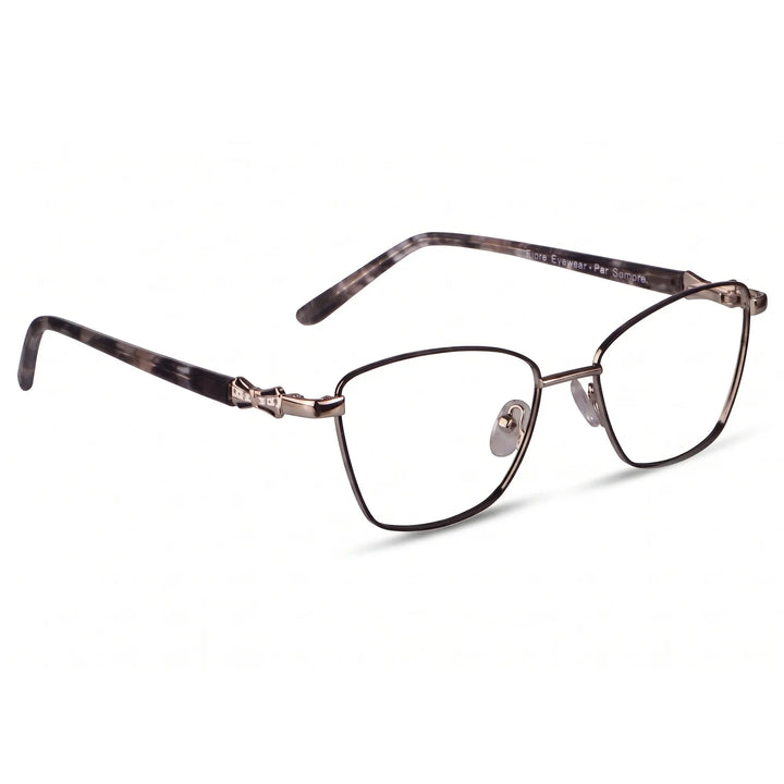 Anteojos Fiore 22115 en black silver – vista en tres cuartos