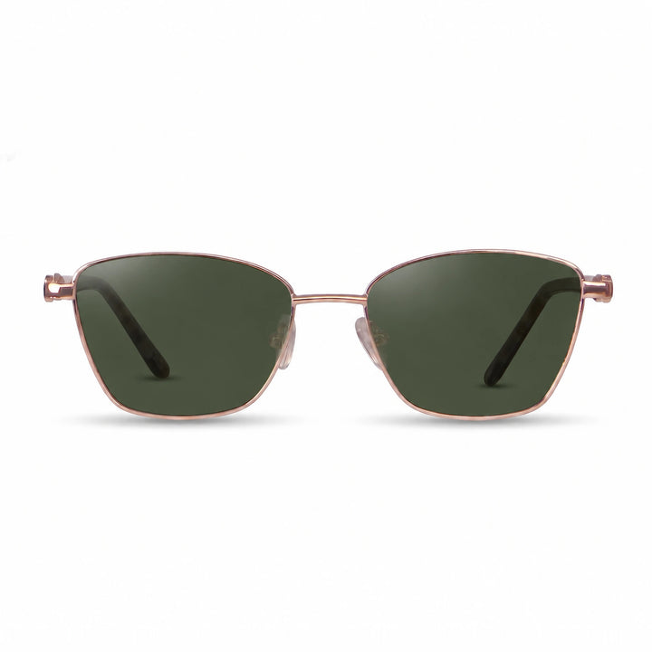 Lentes de sol Fiore 22115 Dorado cristal G15 polarizado vista frontal mujer #color_g15 #foto_frontal