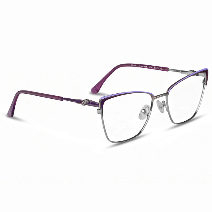 Anteojos Fiore 3839 en purple silver – vista en tres cuartos