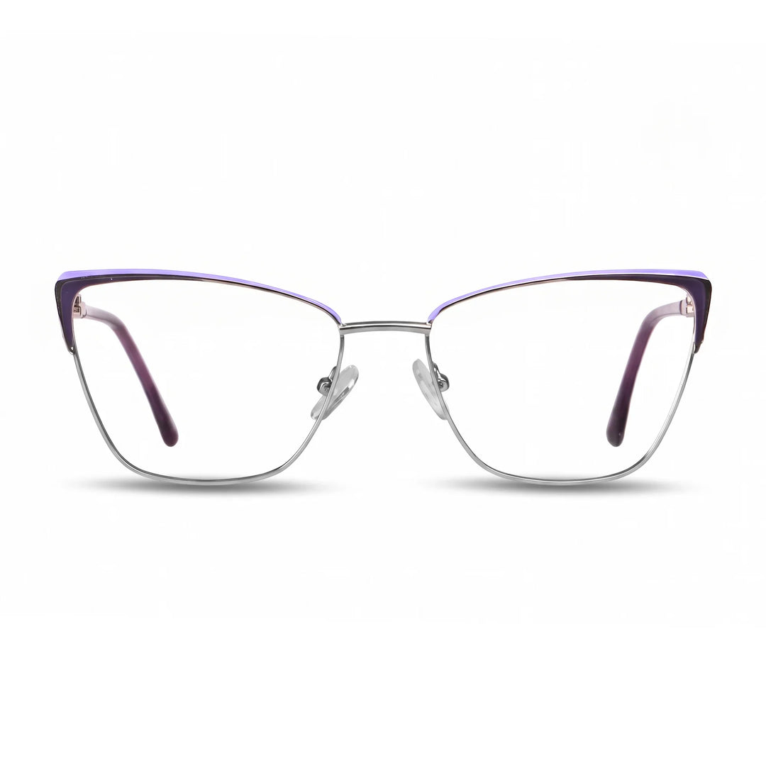Anteojos Fiore 3839 en morado plateado – vista frontal