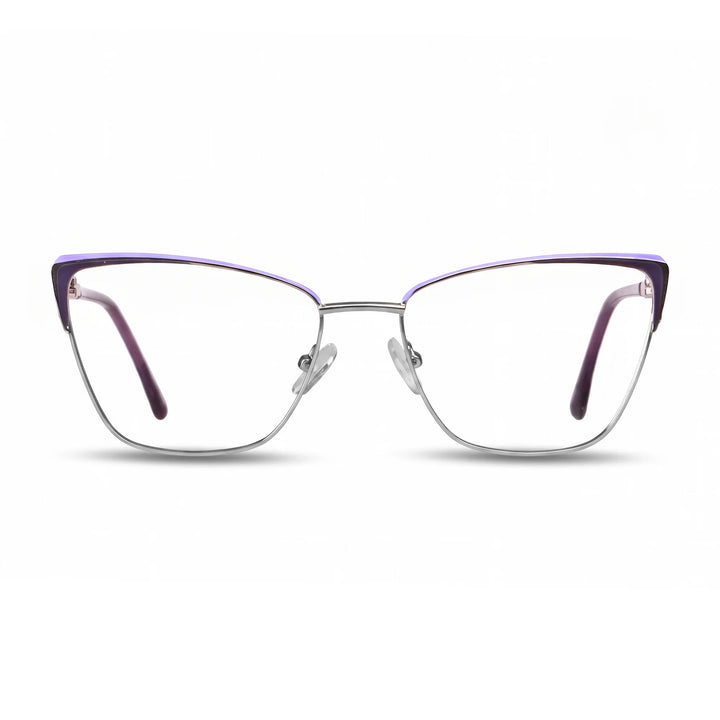 Anteojos Fiore 3839 en morado plateado – vista frontal