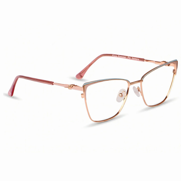 Anteojos Fiore 3839 en pink gold – vista en tres cuartos