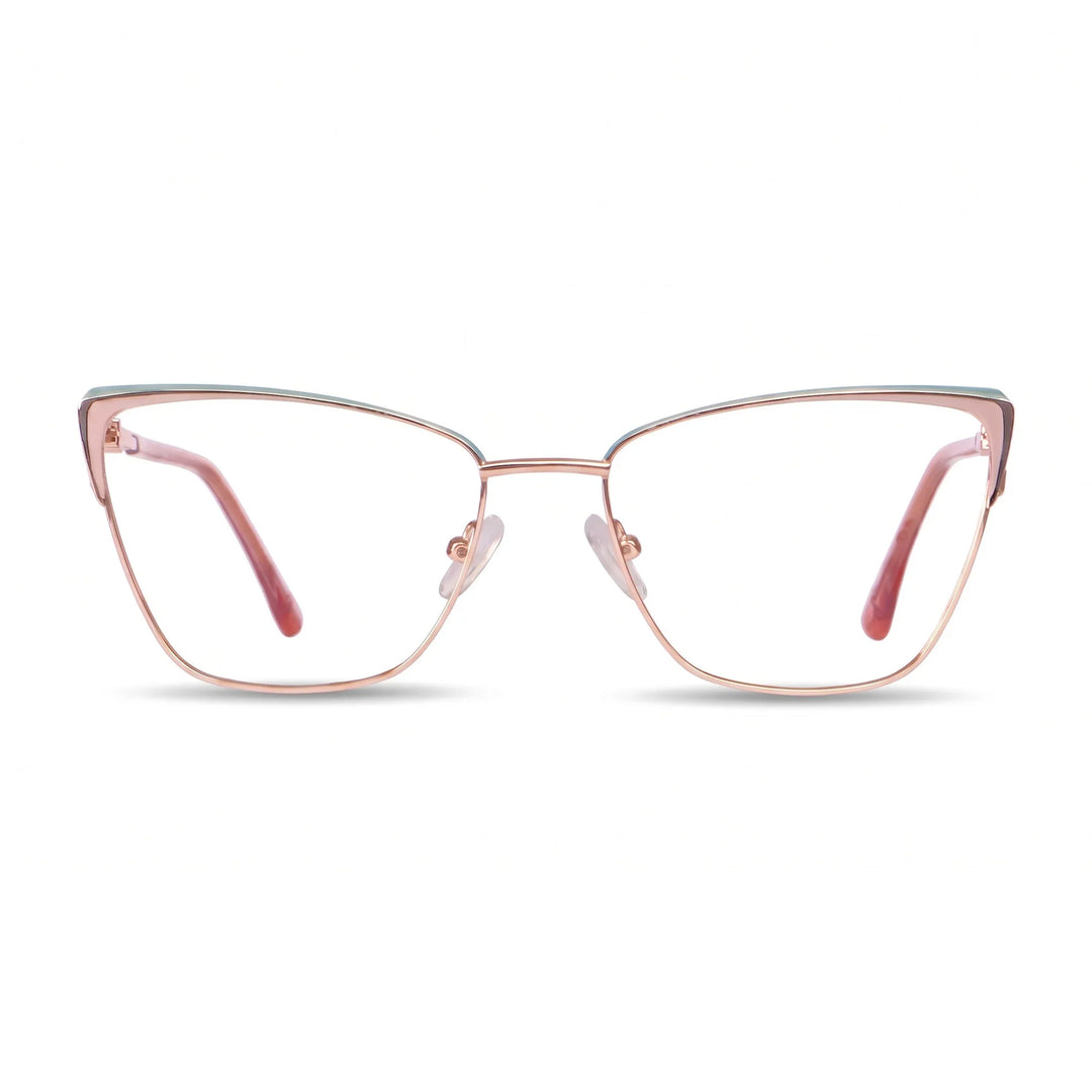 Anteojos Fiore 3839 en rosado dorado – vista frontal