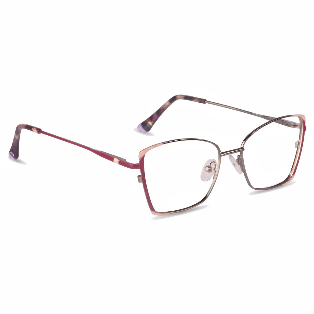Anteojos Fiore 3916 en purple pink silver – vista en tres cuartos