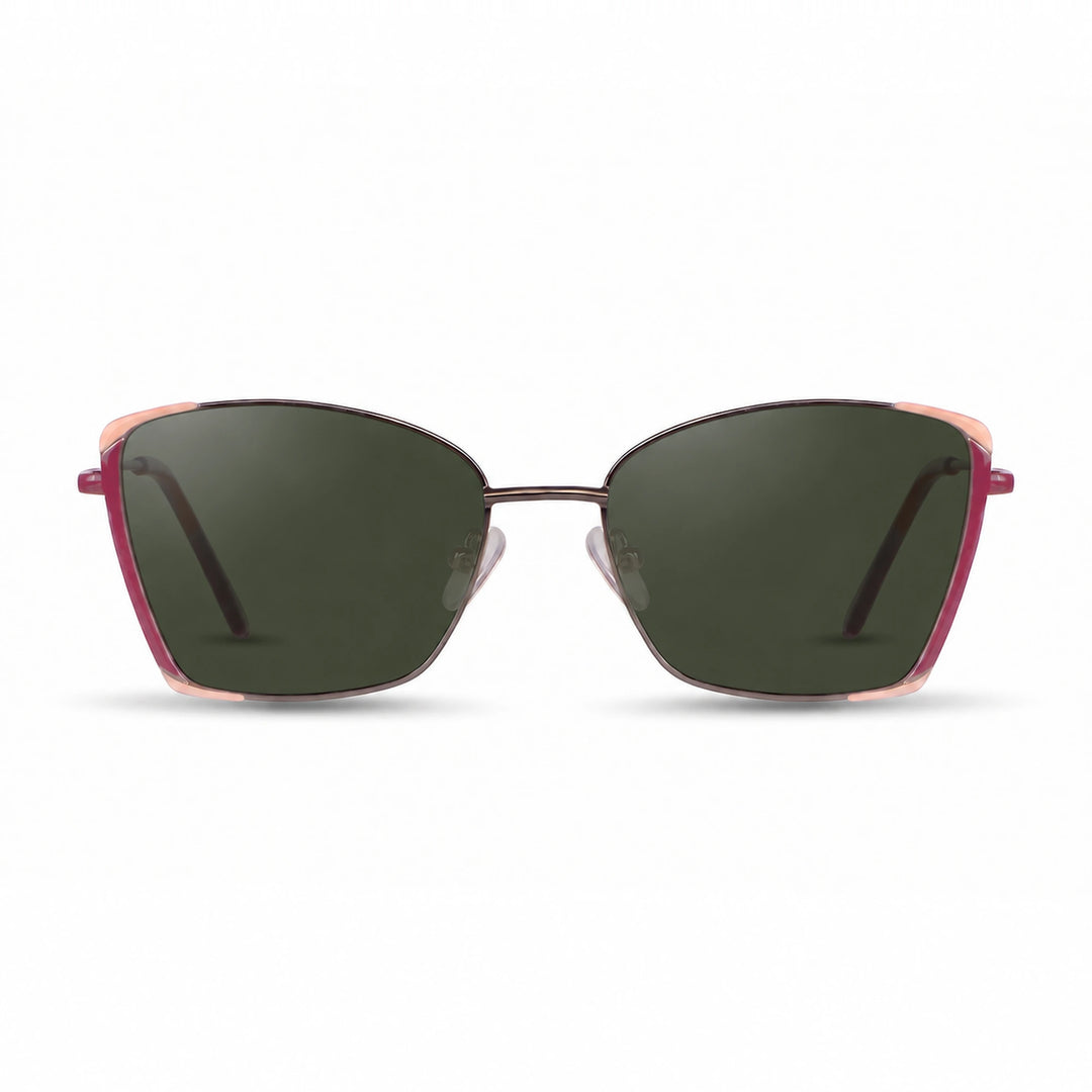 Lentes de sol Fiore 3916 Plateado cristal G15 polarizado vista frontal mujer #color_g15 #foto_frontal