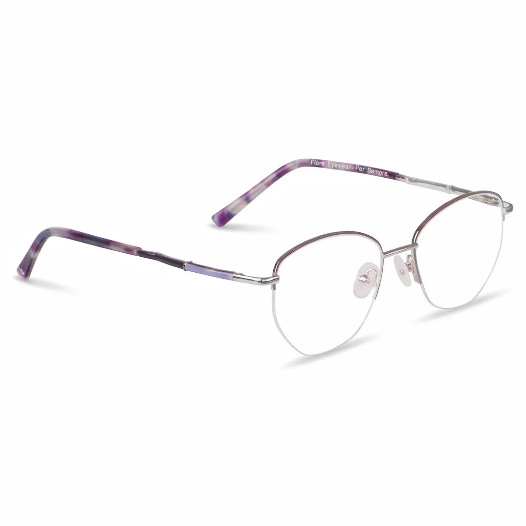 Anteojos Fiore 3921 en purple silver – vista en tres cuartos