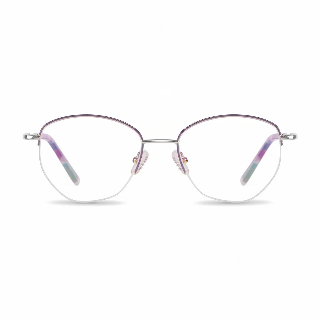Anteojos Fiore 3921 en morado plateado – vista frontal