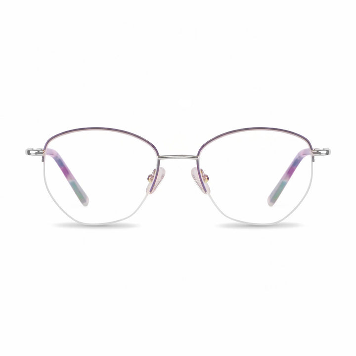 Anteojos Fiore 3921 en morado plateado – vista frontal