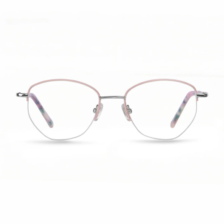 Anteojos Fiore 3921 en rosado plateado – vista frontal