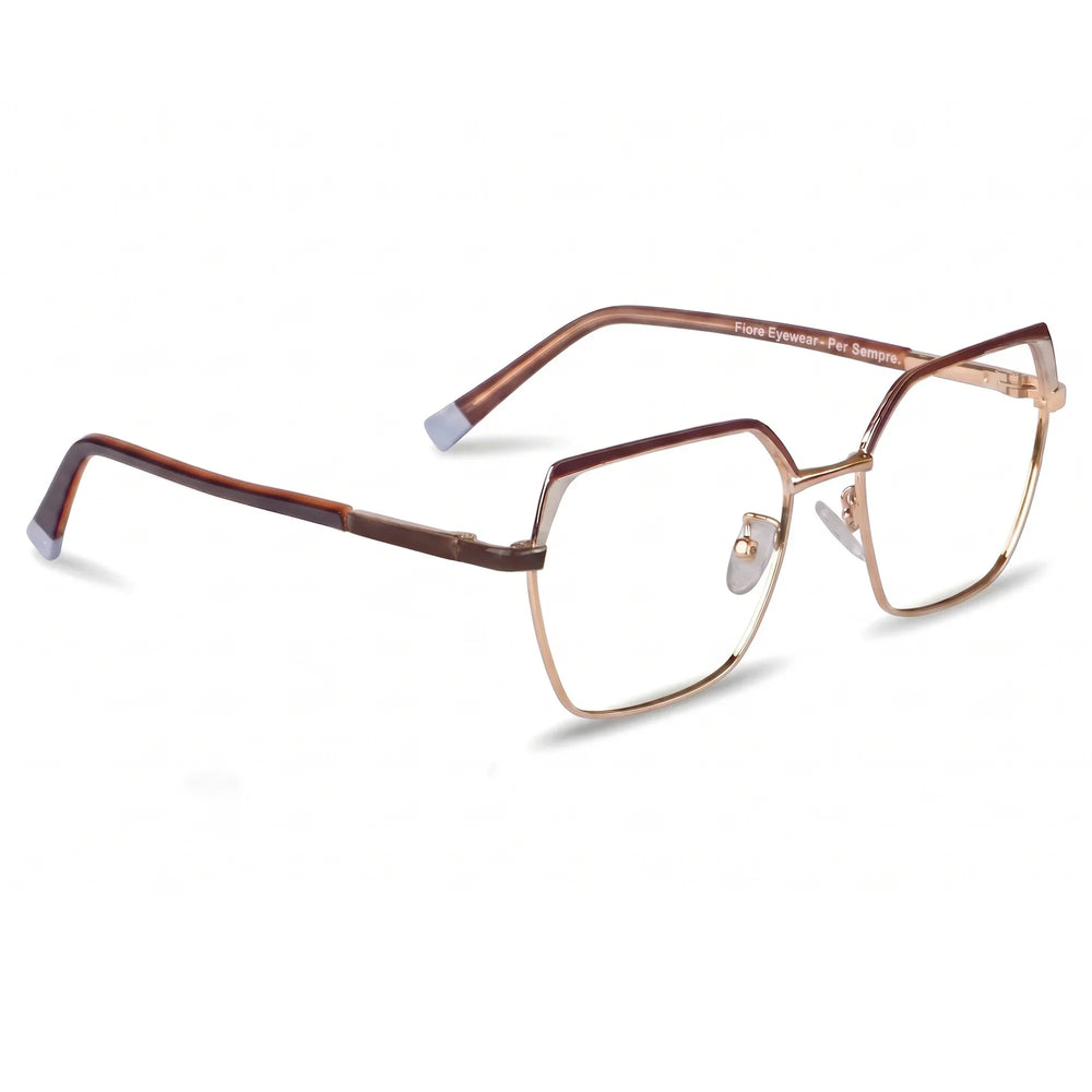 Anteojos Fiore 3971 en brown gold – vista en tres cuartos