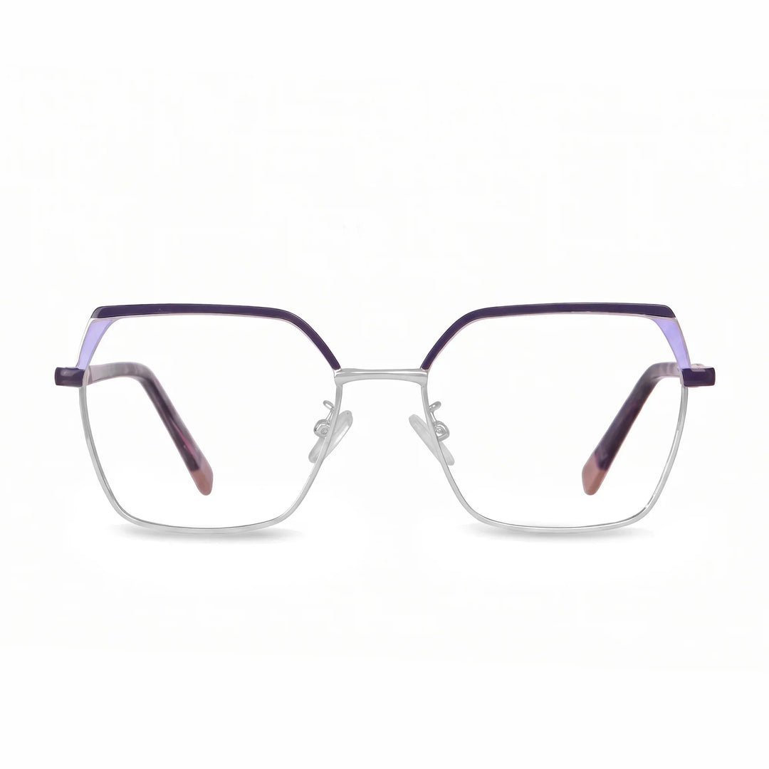 Anteojos Fiore 3971 en morado plateado – vista frontal