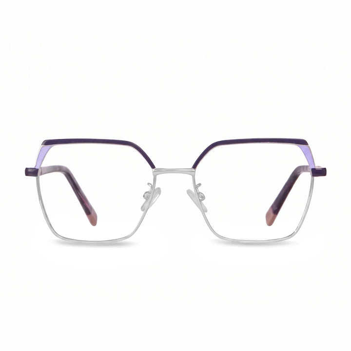 Anteojos Fiore 3971 en morado plateado – vista frontal