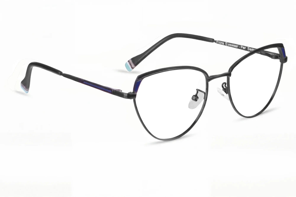 Anteojos Fiore 3983 en black blue – vista en tres cuartos