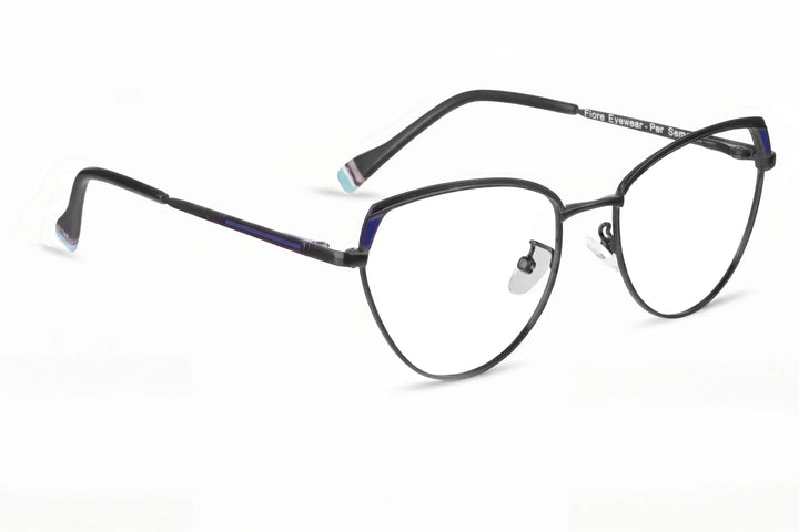 Anteojos Fiore 3983 en black blue – vista en tres cuartos