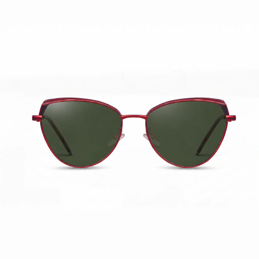 Lentes de sol Fiore 3983 Rojo cristal G15 polarizado vista frontal mujer #color_g15 #foto_frontal