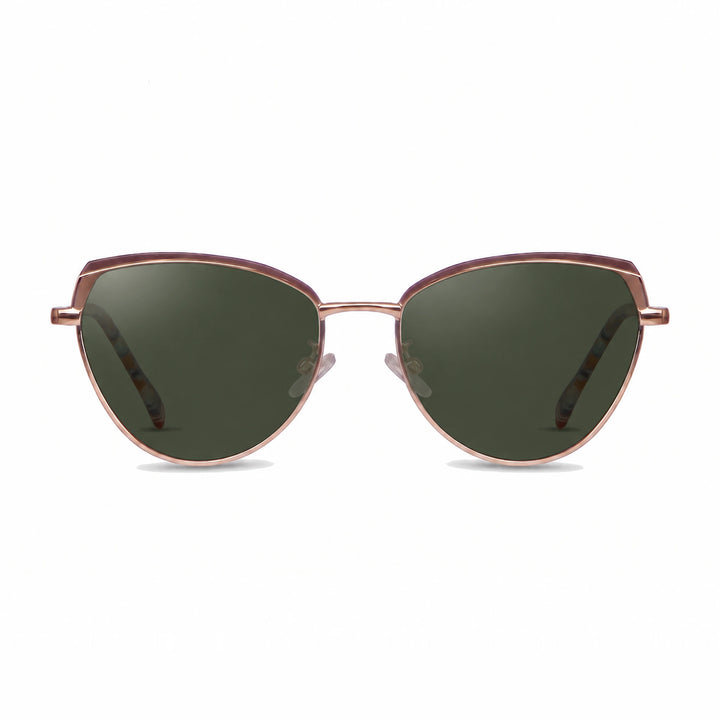 Lentes de sol Fiore 3983 Dorado cristal G15 polarizado vista frontal mujer #color_g15 #foto_frontal
