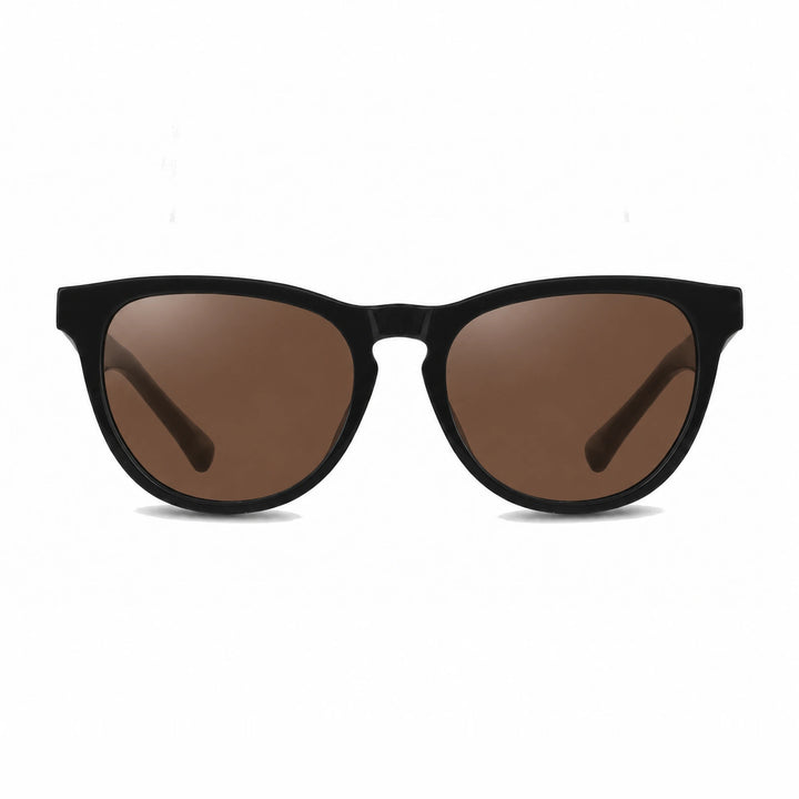 Lentes de sol Fiore 4488 Negro cristal Cafe polarizado vista frontal unisex #color_cafe #foto_frontal