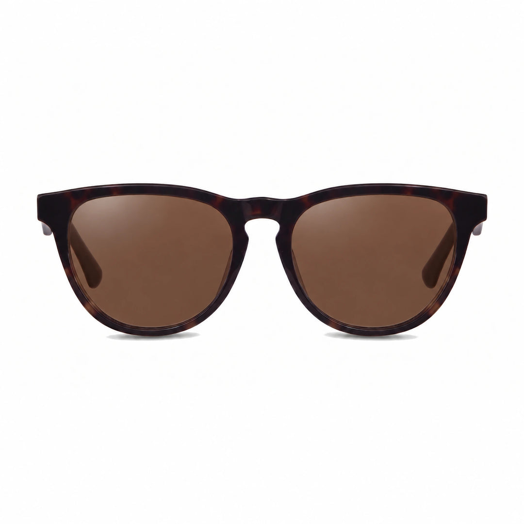 Lentes de sol Fiore 4488 Carey con cristal café polarizado UV400, vista frontal para hombre y mujer #color_cafe #foto_frontal
