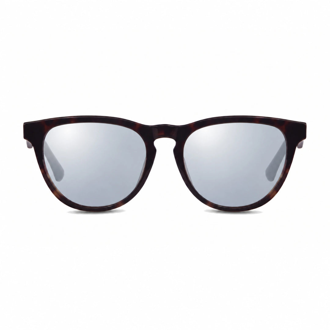 Lentes de sol Fiore 4488 Carey con cristal espejado silver polarizado UV400, vista frontal para hombre y mujer #color_espejado-silver #foto_frontal