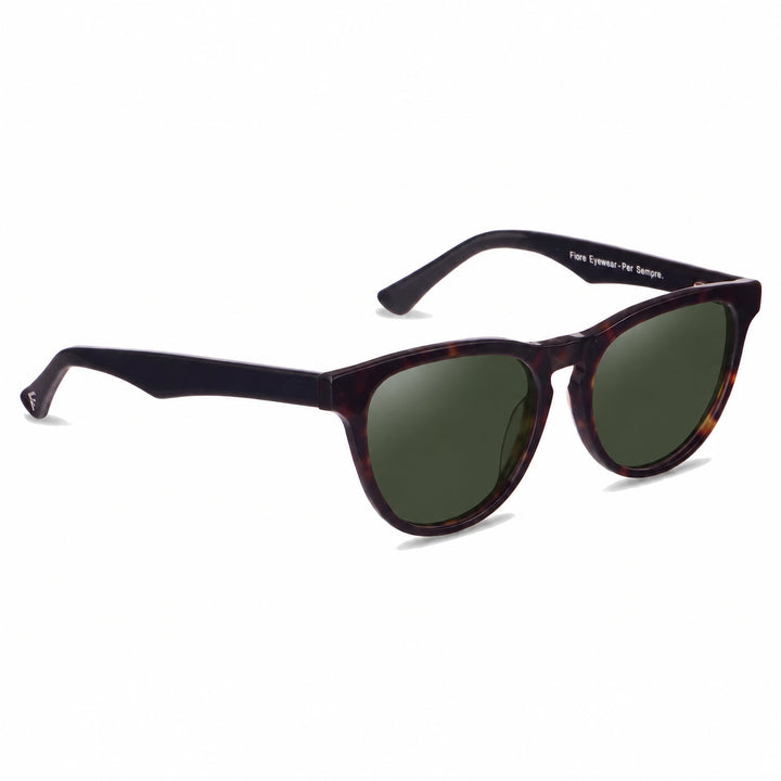 Lentes de sol Fiore 4488 Carey con cristal G15 polarizado UV400, vista en tres cuartos para hombre y mujer #color_g15