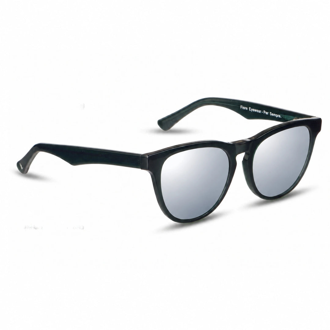 Lentes de sol Fiore 4488 Verde cristal Espejado Silver polarizado vista tres cuartos unisex #color_espejado-silver