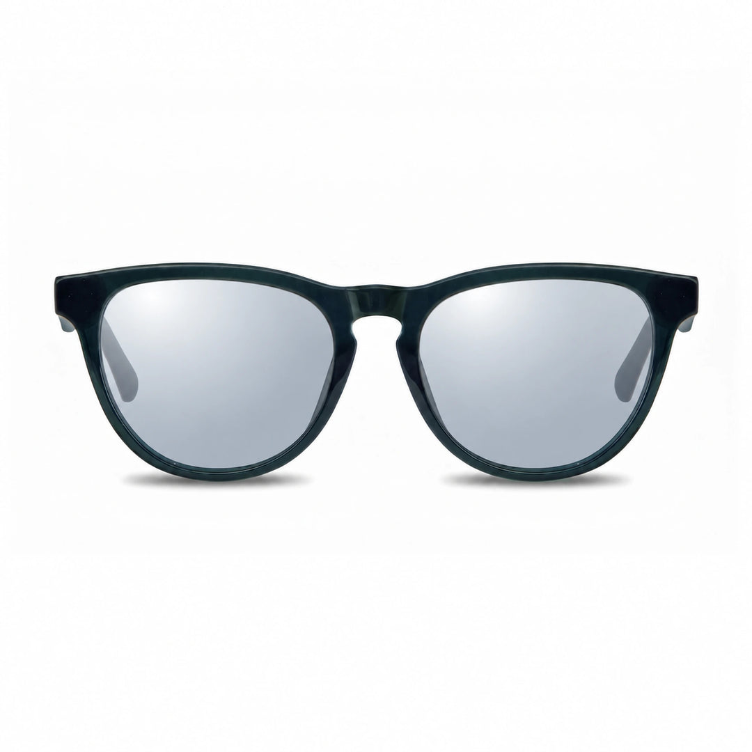 Lentes de sol Fiore 4488 Verde cristal Espejado Silver polarizado vista frontal unisex #color_espejado-silver #foto_frontal