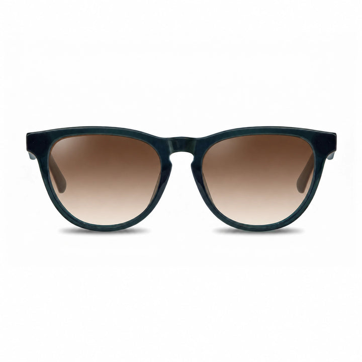 Lentes de sol Fiore 4488 Verde cristal Gradiente Cafe polarizado vista frontal unisex #color_gradiente-cafe #foto_frontal