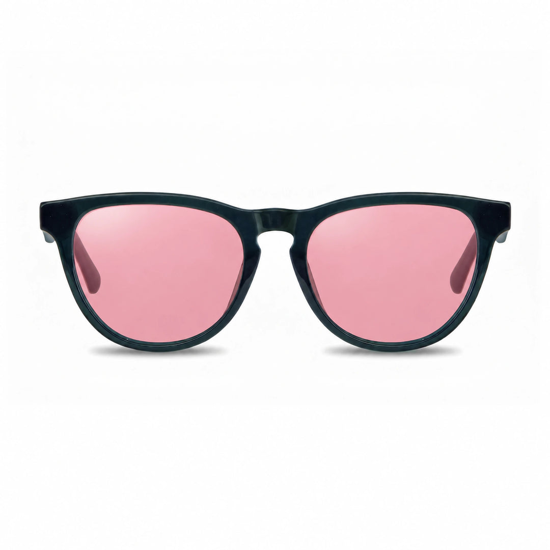 Lentes de sol Fiore 4488 Verde cristal Rosado polarizado vista frontal unisex #color_rosado #foto_frontal