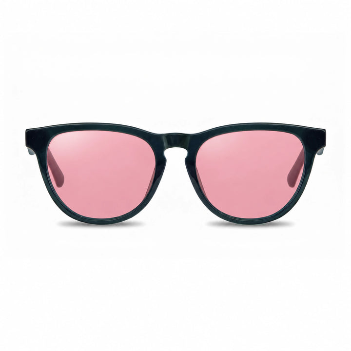 Lentes de sol Fiore 4488 Verde cristal Rosado polarizado vista frontal unisex #color_rosado #foto_frontal