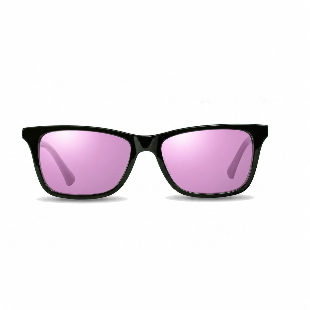 Lentes de sol Fiore 5228 Verde cristal Espejado Rosado polarizado vista frontal unisex #color_espejado-rosado #foto_frontal