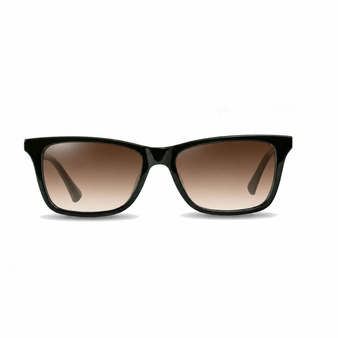 Lentes de sol Fiore 5228 Verde cristal Gradiente Cafe polarizado vista frontal unisex #color_gradiente-cafe #foto_frontal