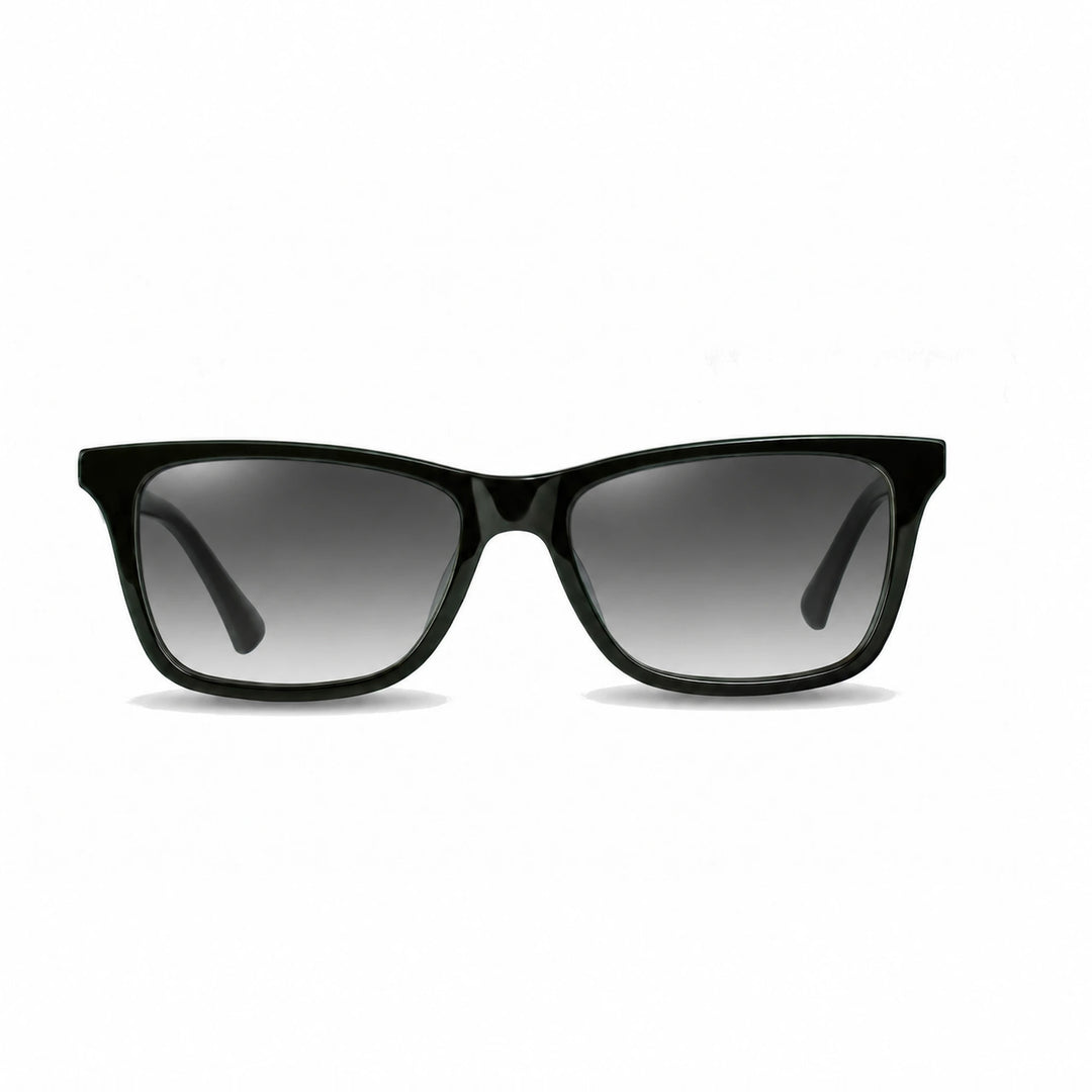 Lentes de sol Fiore 5228 Verde cristal Gradiente Gris polarizado vista frontal unisex #color_gradiente-gris #foto_frontal